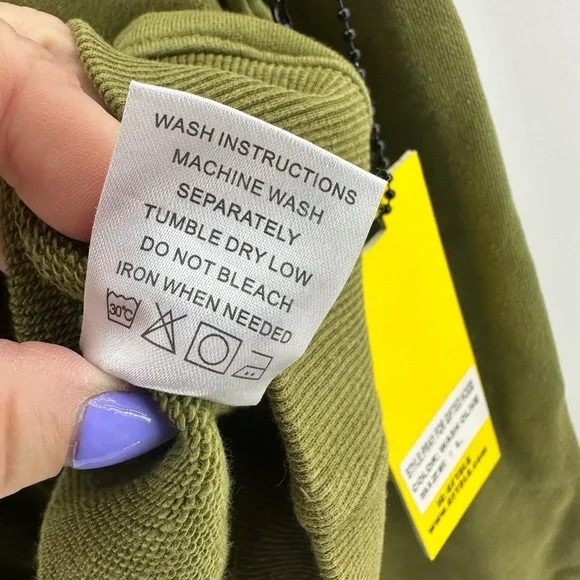 NWT GFTD‎ LA Pray For Gifted 313 Hoodie Wash Olive Green Men’s L Streetwear - Picture 9 of 12